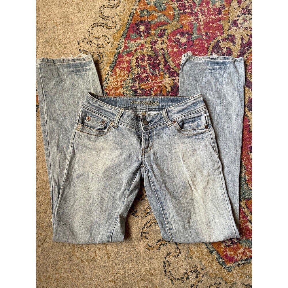 Vintage American Eagle Artist Bootcut Jeans - Light Wash Low Rise